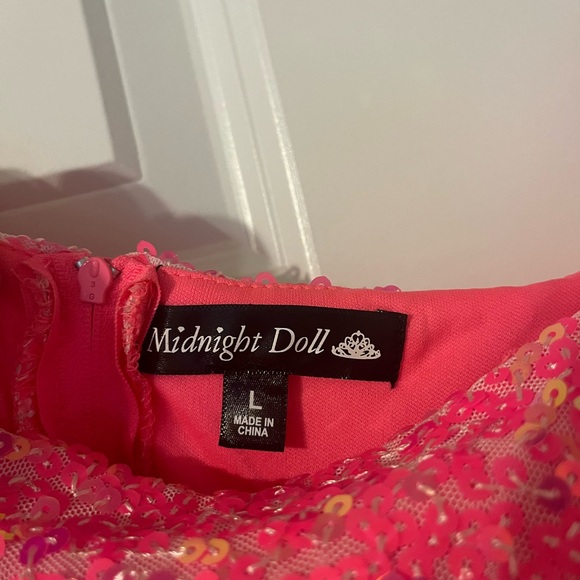 Hot Pink Midnight Doll Homecoming/Cocktail Dress - Picture 7 of 8